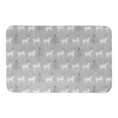 Designs Direct Deer & Tree Pattern Bath Mat, 34" x 21"