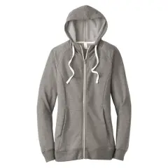 District&reg; Women's Perfect Tri French Terry Full-Zip Hoodie Gray Frost