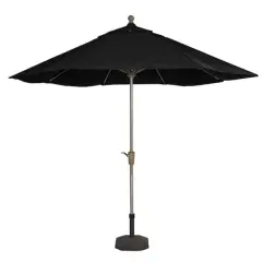 9ft. Black Outdoor Patio Market Umbrella