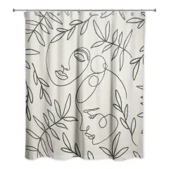 Botanical Faces 71" x 74" Shower Curtain