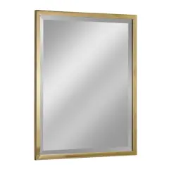 Head West Classic Gold Metal Framed Wall Mirror - 30" x 24"