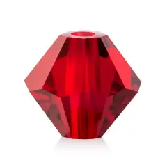 John Bead Preciosa 6mm Czech Crystal Rondelle Beads, 36ct. Siam