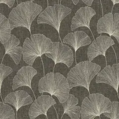 Surface Style Ginkgo Peel & Stick Wallpaper Ebony