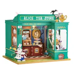 Rolife&reg; Alice's Tea Store DIY Miniature House Kit