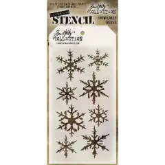 Stampers Anonymous Tim Holtz&reg; Snowflakes Layered Stencil