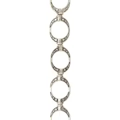 Silver Small Frame Metal Beads, 14mm by Bead Landing&trade;