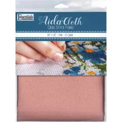Essentials by Leisure Arts 14 Count Aida Cloth, 30" x 36" Pink
