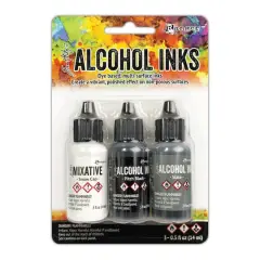 Tim Holtz&reg; Granite 3 Color Alcohol Ink Set