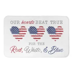 Our Hearts Beat True Bath Mat