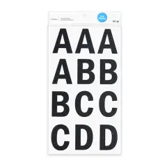Black Glitter Alphabet Stickers by Recollections&trade;