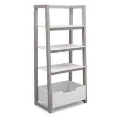 Delta Children Gateway White & Gray Ladder Shelf