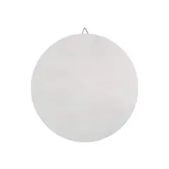 18" Whitewashed Round Plaque by Make Market&reg;