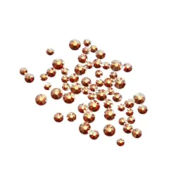 Round Flatback Austrian Crystals Mix by Bead Landing&trade;, 60ct. Metal Sunshine