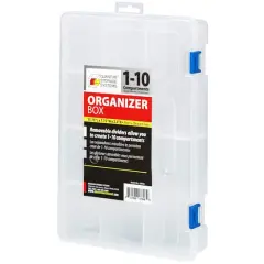 Quantum Storage Systems&reg; Clear 1-10 Compartment Storage Boxes