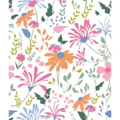RoomMates Pink Bella Garden Peel & Stick Wallpaper