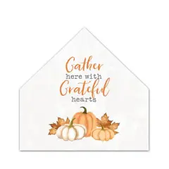 Gather Here House Shaped Canvas Wall Accent