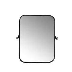 Hello Honey&reg; 24'' Metal Framed Pivoting Wall Mirror Black