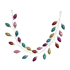 6ft. Glitter Rainbow Light Bulbs Garland by Ashland&reg;