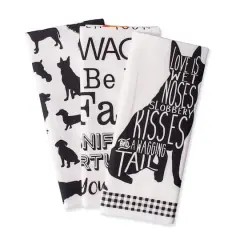 DII&reg; Dog Printed Dishtowel Set