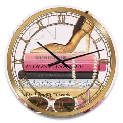 Designart 'Paris Glamourous Gold Style Iii Glam Wall Clock