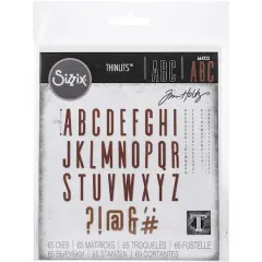 Sizzix&reg; Thinlits&reg; Classic Upper Alphanumeric Die Set By Tim Holtz&reg;