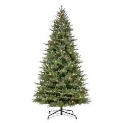 10ft. Pre-Lit Balsam Artificial Fir Tree, Clear LED Lights