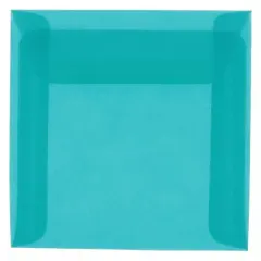 JAM Paper 8.5" x 8.5" Translucent Vellum Invitation Envelopes, 25ct. Aqua Blue
