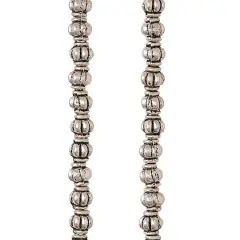 Antique Silver Melon Metal Rondelle Beads, 4mm by Bead Landing&trade;