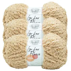 3 Pack Lion Brand&reg; Go For Fleece Sherpa Yarn Honey