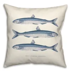 Smelt Fish 18" x 18" Indoor / Outdoor Pillow
