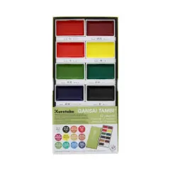 Kuretake GANSAI TAMBI&trade; 12 Color Watercolor Set