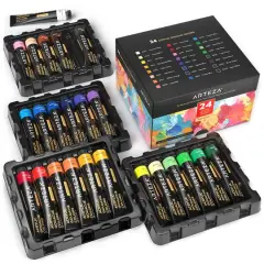 Arteza&reg; 24 Color Acrylic Gouache Paint Set