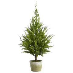 3.5ft. Unlit Cedar Pine Natural Look Artificial Christmas Tree