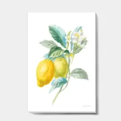 Designart - Floursack Lemon II - Cabin & Lodge Gallery-wrapped Canvas