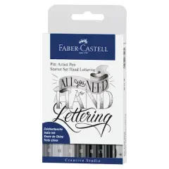 Faber-Castell&reg; PITT&reg; 8 Color Artist Pens Hand Lettering Wallet Set