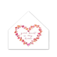 Heart Shaped Wreath House Shaped Canvas