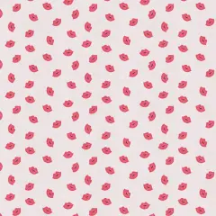 Fabric Editions Pink Lips Cotton Fabric