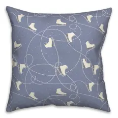 Skating Ice Skates18x18 Throw Pillow