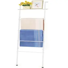 NEX&trade; 5-Tier White Ladder Towel & Blanket Holder Rack