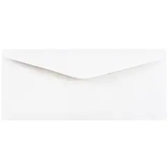 JAM Paper 4.5" x 10.37" White Business Envelopes