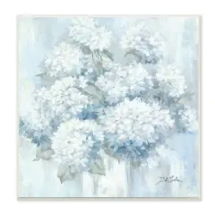 Stupell Industries Soft Blue Hydrangea Painting Blooming Flower Petals,12" x 12"