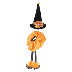 6.5" Orange & Black Witches Hat Wine Bottle Stopper