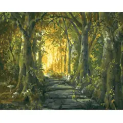 20" x 16" Forest Paint-by-Number Kit with Wood Display Hanger by Artist's Loft&reg;