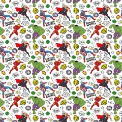 Marvel Avengers Doodle Adventure Cotton Fabric