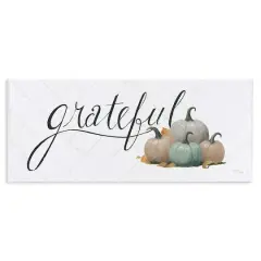 Stupell Industries Grateful with Pumpkins Wall Plaque Art