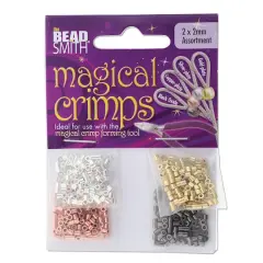 The Beadsmith&reg; 2mm Assorted Magical Crimps