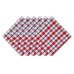 DII&reg; American Plaid Cloth Dinner Napkins, 6ct.