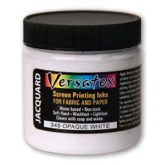Jacquard Versatex Screen Printing Ink, 4oz. 345 Opaque White