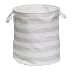 Honey Can Do 20" Gray Stripe Kids Hamper