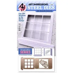 Art Impressions Shadowbox Windows To The World Die Set